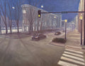Flatiron Building at Night — Oil on Canvas by Jeremy Vlcan