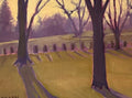 Front Yard from Dining Room — Oil on Linen by Jeremy Vlcan