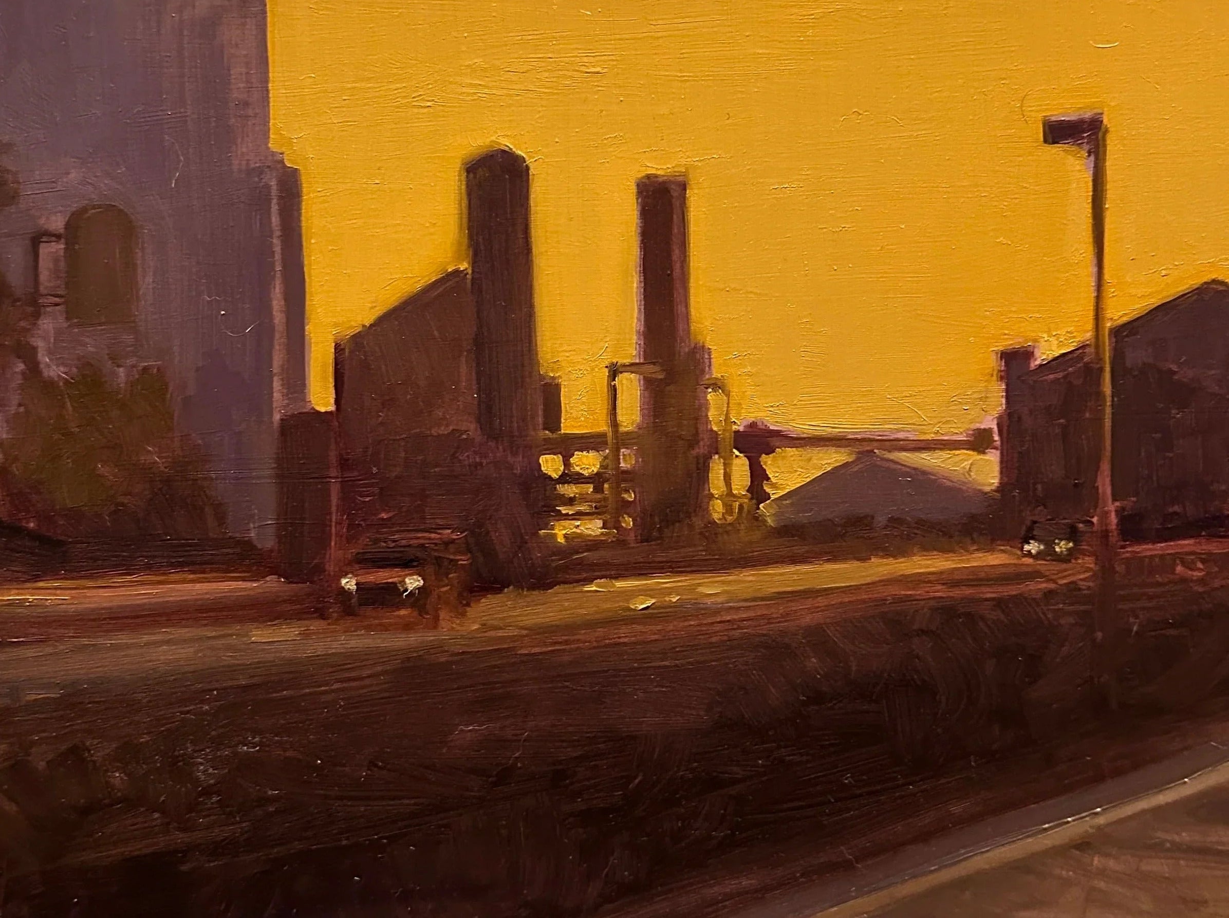 On the Drive to Denver — Oil on Board by Jeremy Vlcan