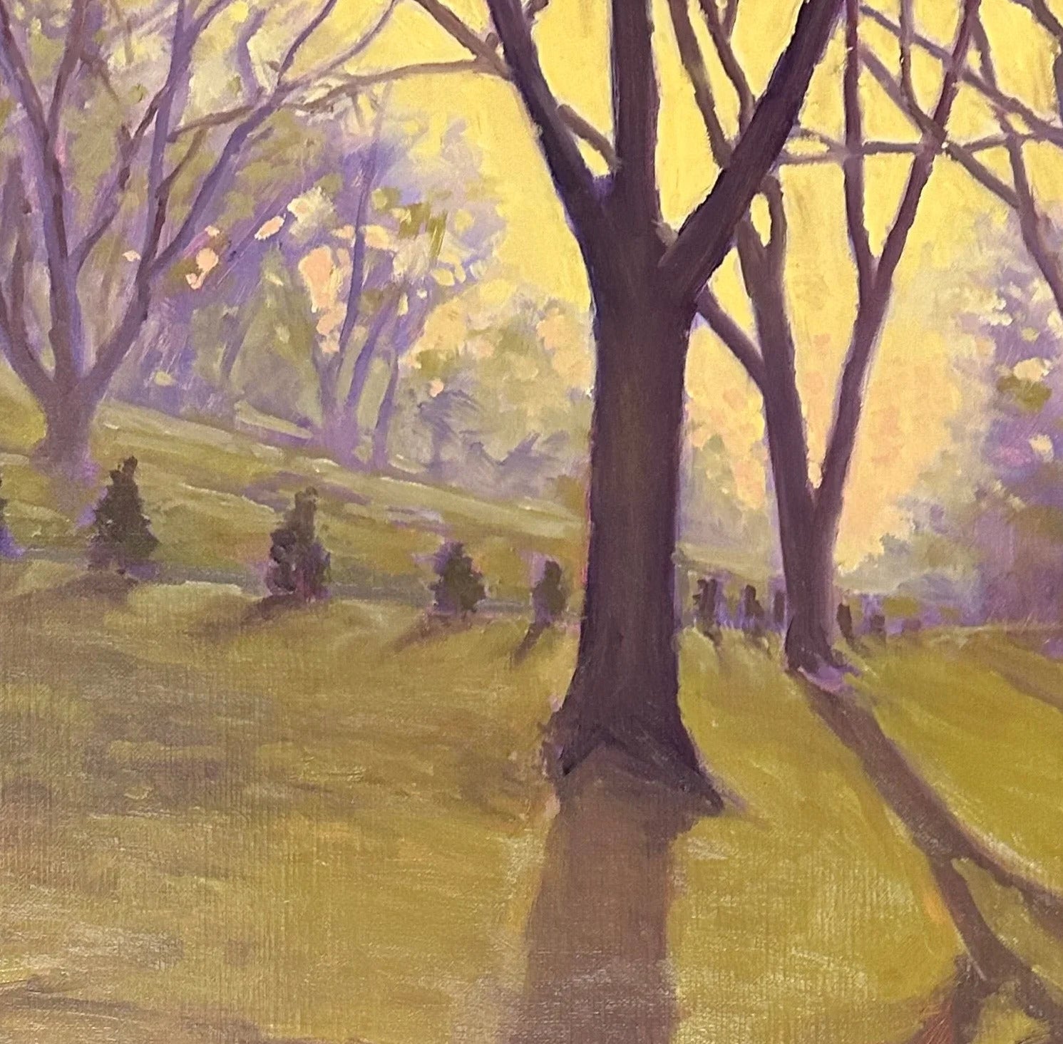 Sunset from the Front of the Driveway — Oil on Linen by Jeremy Vlcan
