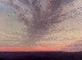 Sunset over Omaha — Oil on Board by Jeremy Vlcan