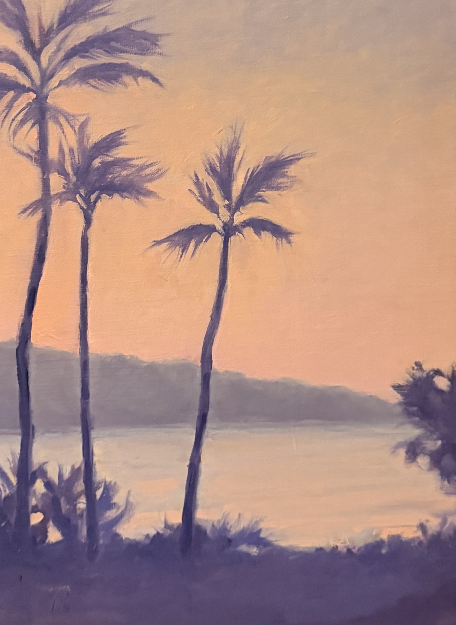 View from Balcony, Maui - oil on linen by Jeremy Vlcan