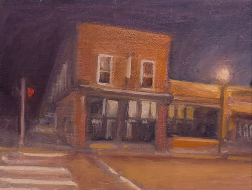 Benson at Night — Oil on Linen by Jeremy Vlcan