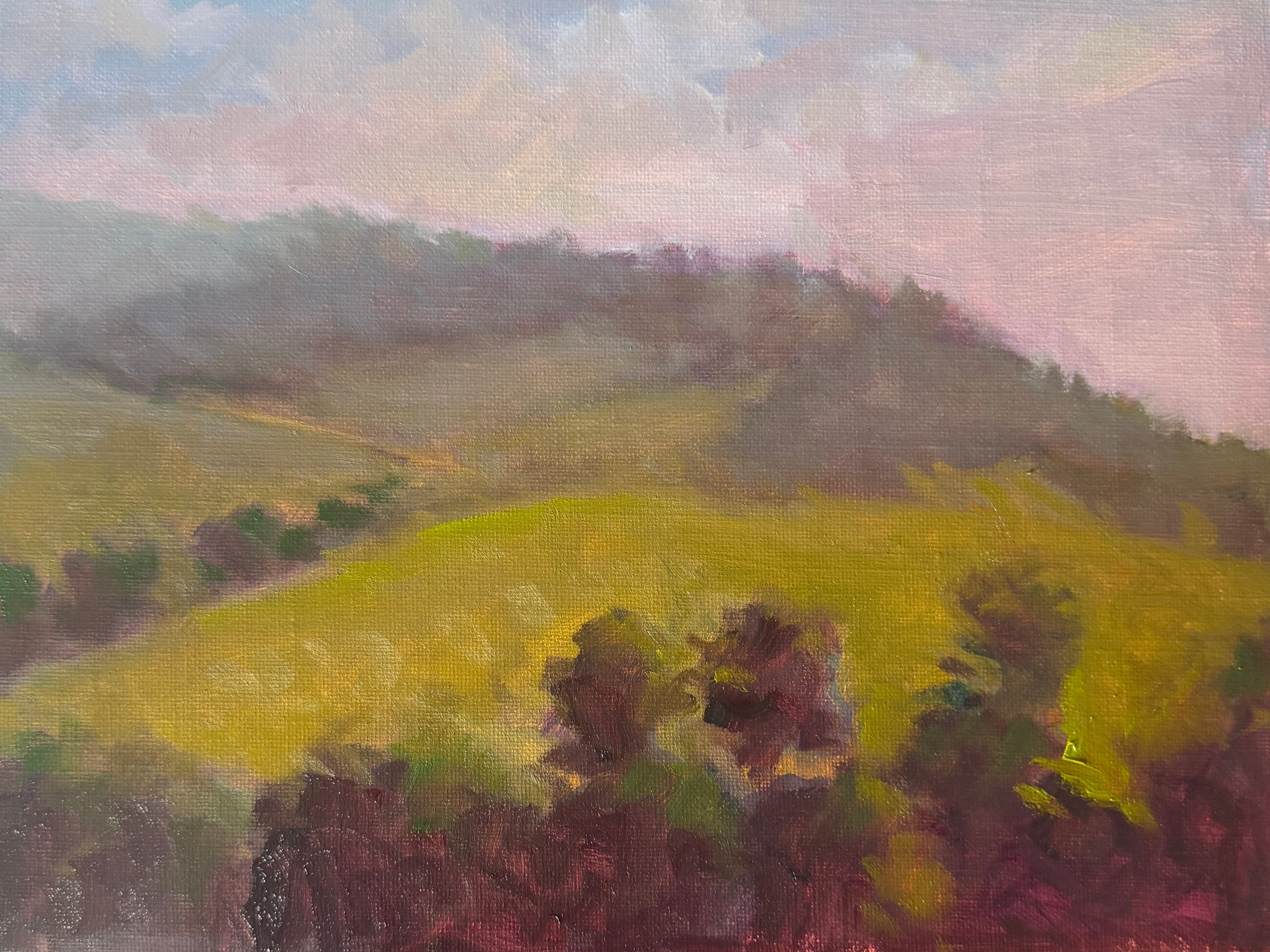 Carmel by the Sea, view from hotel — Oil on Linen by Jeremy Vlcan