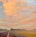 Clouds at sunset near Norfolk — Oil on Canvas by Jeremy Vlcan