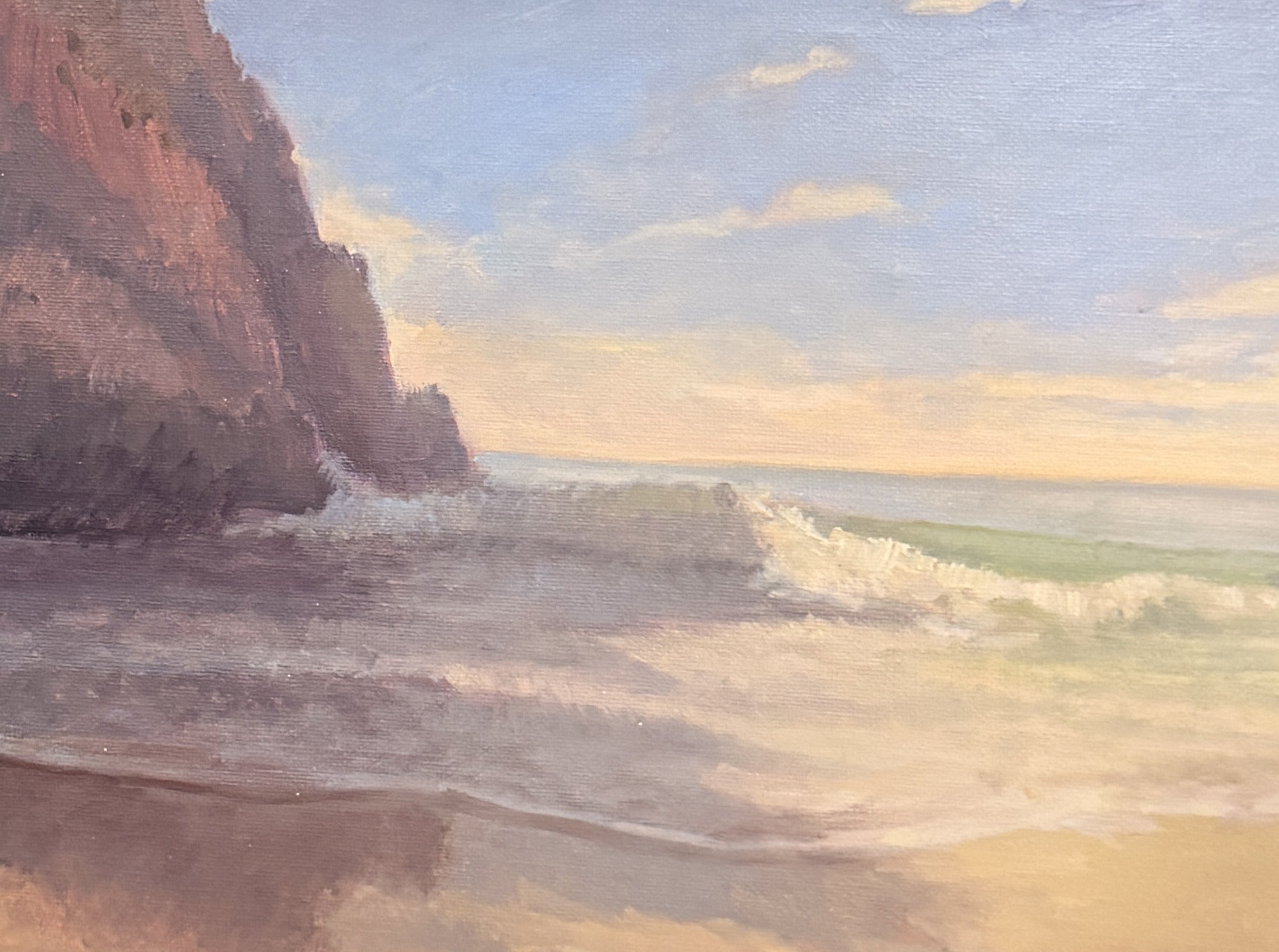 Laguna Beach Coastline 2 - oil on linen by Jeremy Vlcan