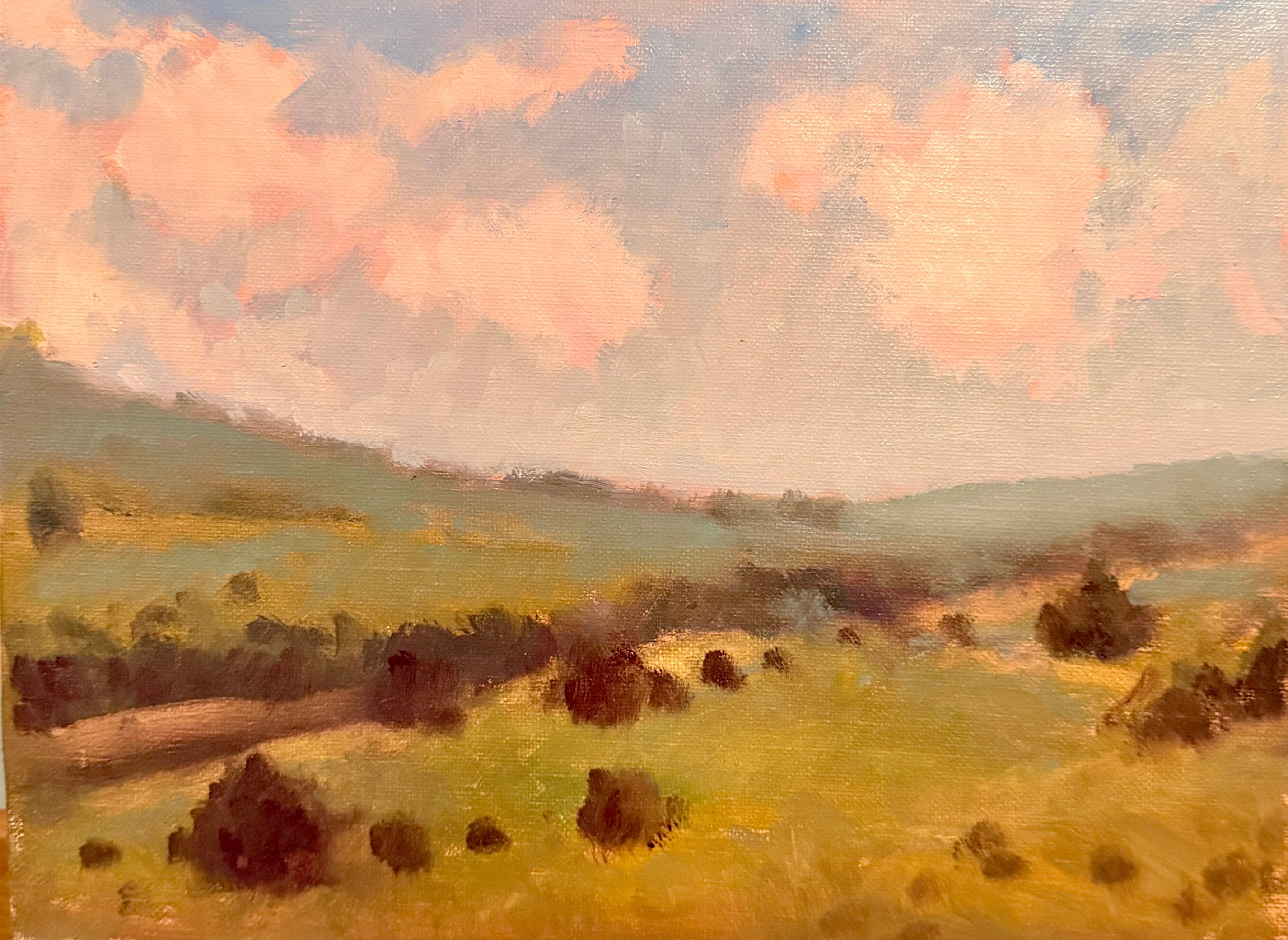 Sunny day hiking — Oil on Linen by Jeremy Vlcan