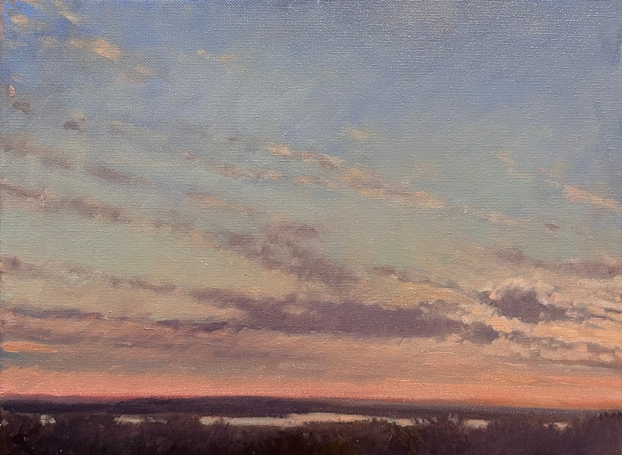 Sunset from Springfield #2 — Oil on Canvas by Jeremy Vlcan