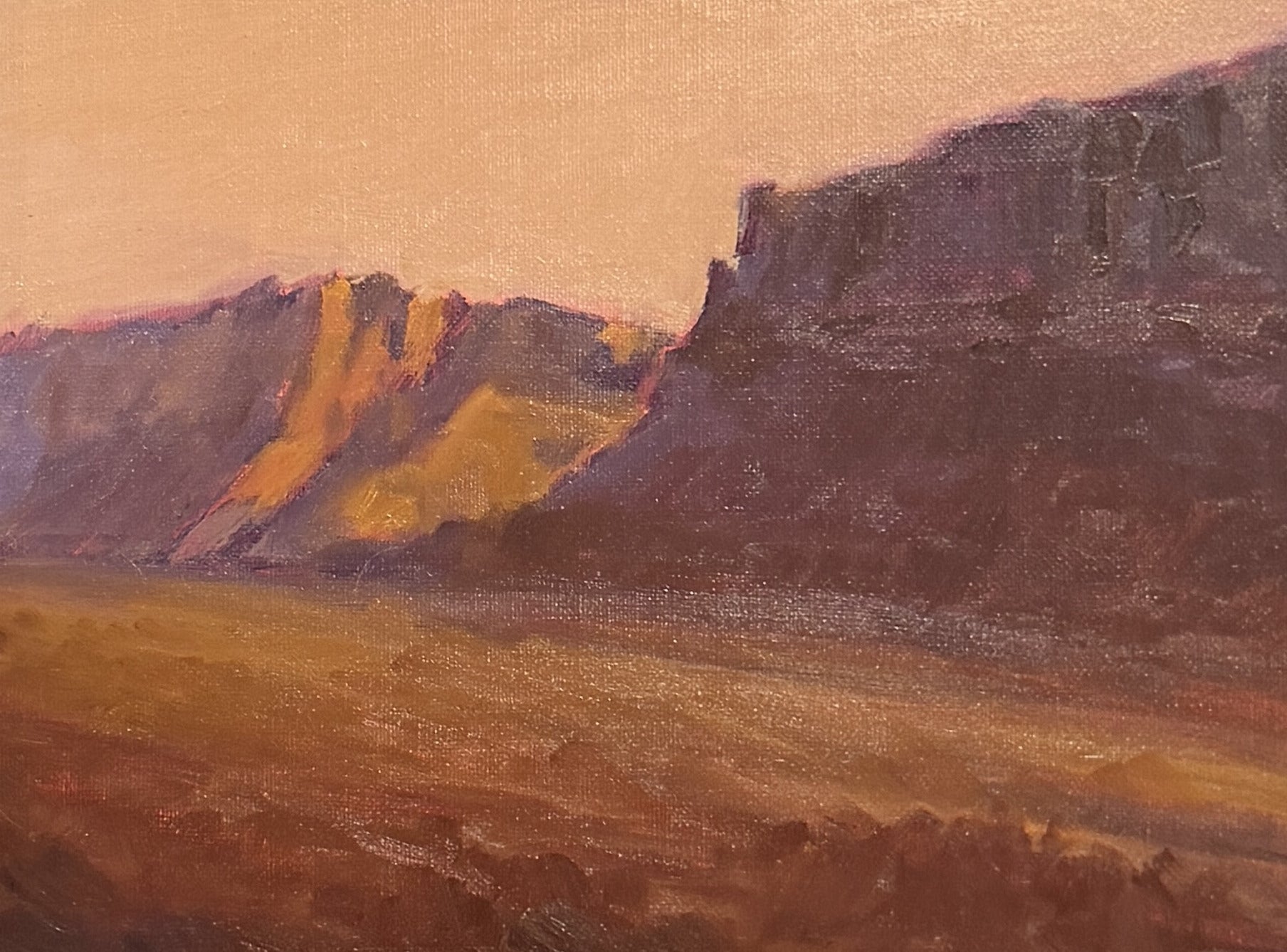 View from Campsite outside Arches - oil on linen by Jeremy Vlcan